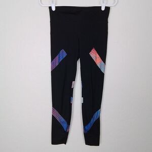 GapFit Gfast Athletic‎ Leggings XS Black Yoga Pant Compression Mid Rise Ankle